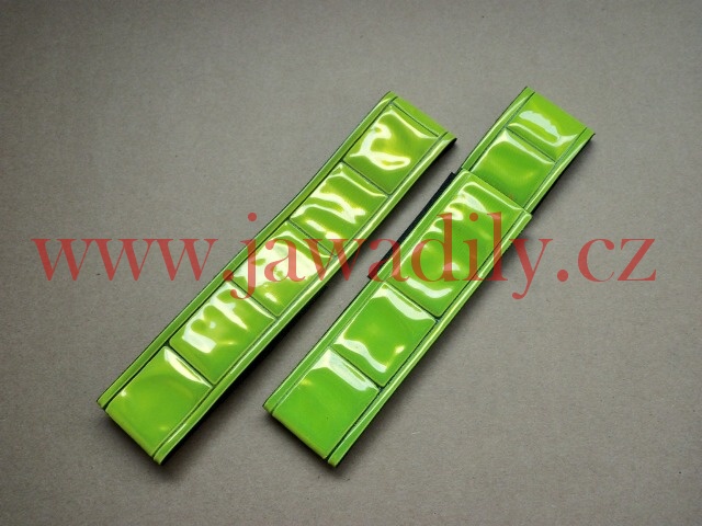 Bezpečnostní reflexní pásek na suchý zip - žlutý