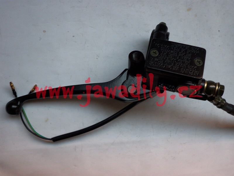 Brzdová pumpa včetně páčky a hadice - Jawa 350, MZ