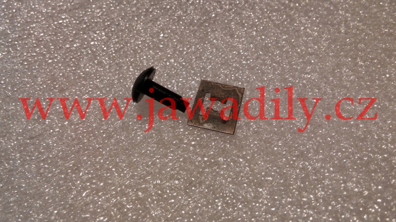 Čep+pojistka plexi štítu - Jawa 350/640