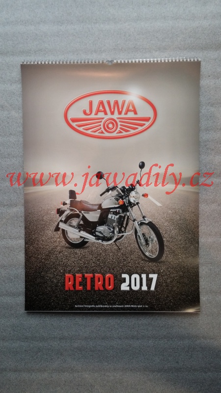 Kalendář 2017 - Jawa RETRO