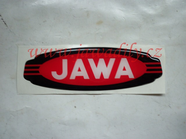 Logo JAWA - 3D červeno-černo-bílé