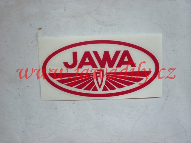 Logo JAWA - Janeček, červená