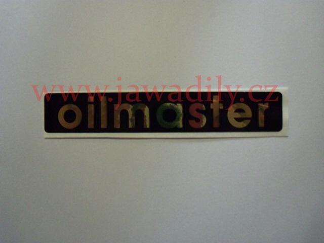 Nálepka Oilmaster (zlatá) - Jawa