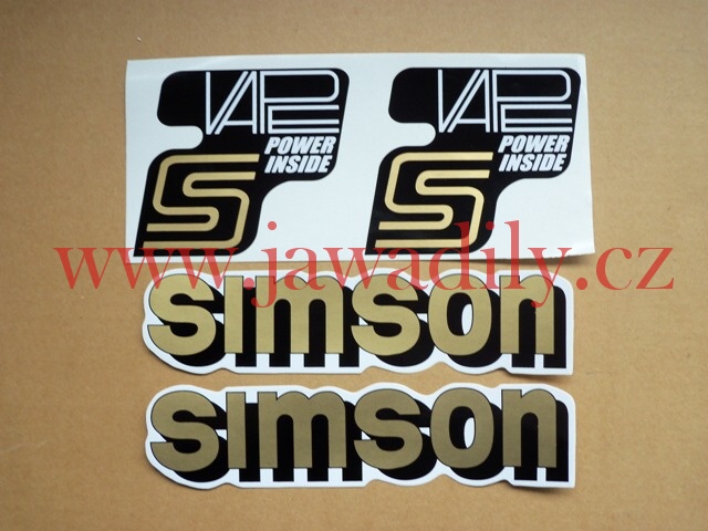 Sada samolepek Simson Vape ( zlatá ) - Simson