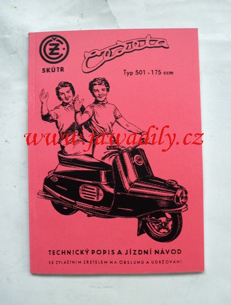 Technický popis a jízdní návod - ČZ 175/501 skútr