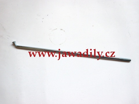Drát (paprsek) výpletu kola M4 x 193mm - zinek - Jawa 350/640 s kotoučovou brzdou