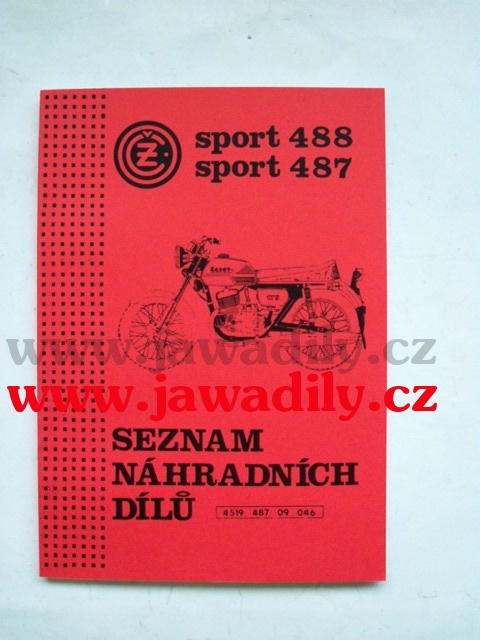 Katalog náhradních dílů - ČZ 125/488 a 175/487 Sport
