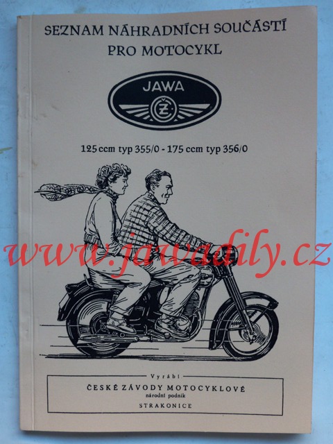 Katalog náhradních dílů - Jawa, ČZ 125/355 a 175/356