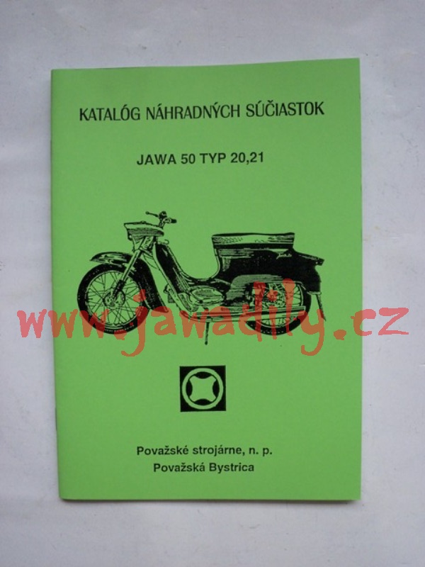 Katalog náhradních dílů - Pionýr typ 20,21, 23A