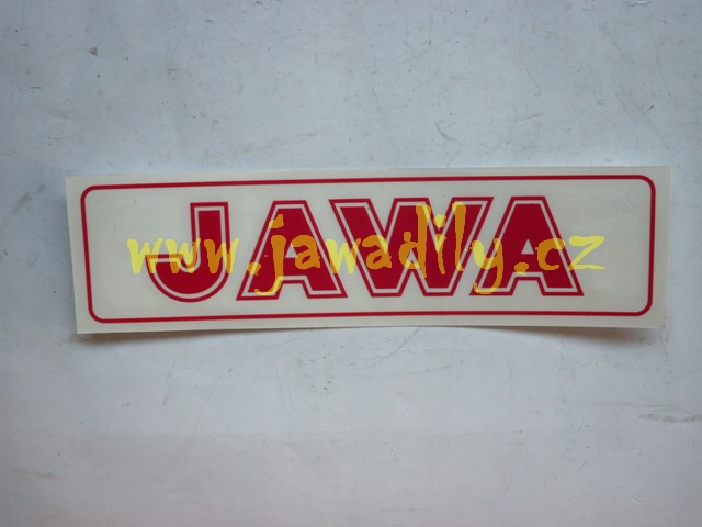 Nápis JAWA - červená