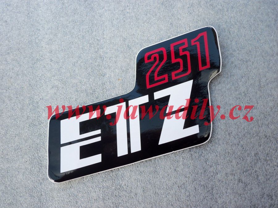 Samolepka na boční schránku - MZ 251 ETZ