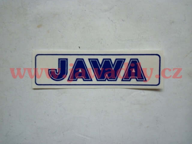 Nápis JAWA - modrá