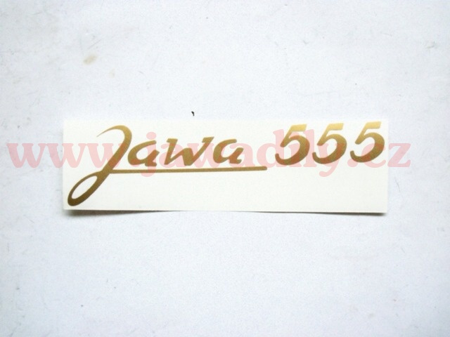 Nálepka zlatá - Jawa 555