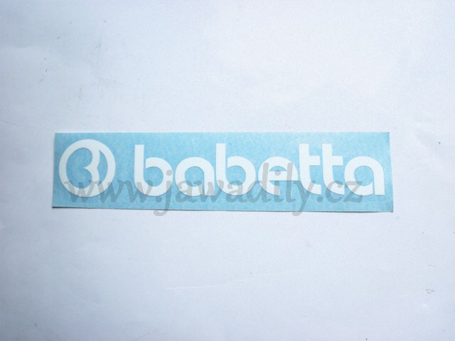 Nápis babetta - bílá