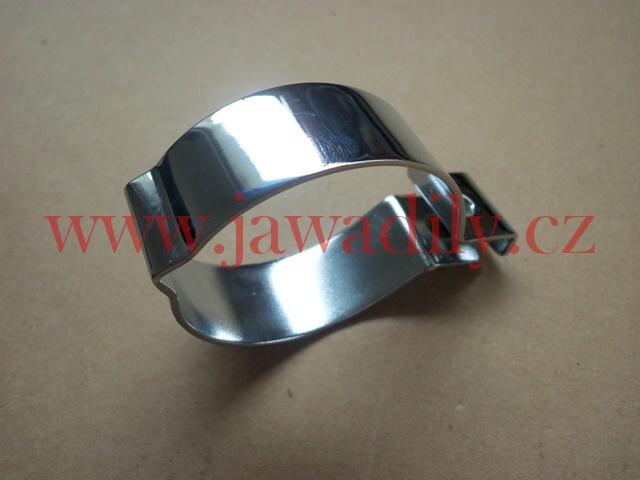 Objímka výfuku zadní - Stadion S22 ( originál ) - Chrom