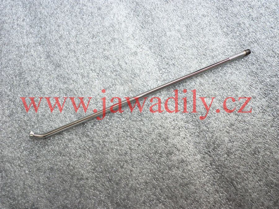 Drát (paprsek) výpletu kola M4 x 158mm - chrom - Jawa Sport 19''