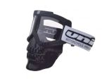 Br�le cross Unit - Maska lebka, �ern� s �ir�m sklem + obal