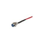 Kontrolka s kabely, 8mm, 12V LED - modr