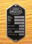 Typový štítek - Jawa, Jawa-ČZ